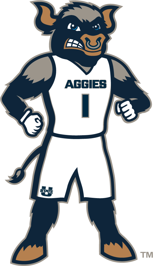 Utah State Aggies 2018-2019 Mascot Logo v2 iron on transfers for T-shirts